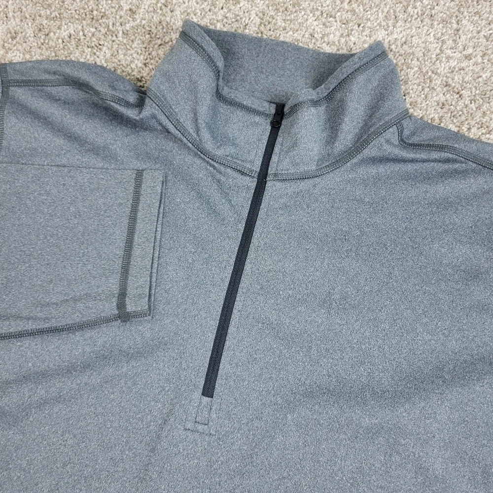 The North Face Mens XL Solid Gray Performance Stretch Quarter Zip